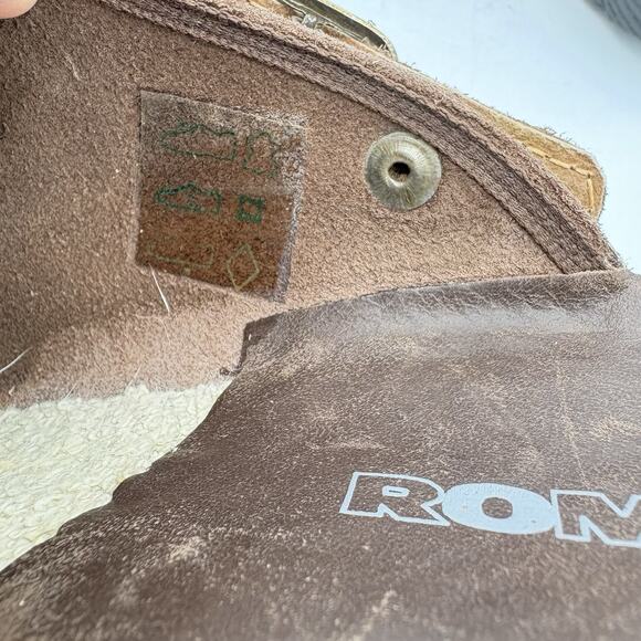 Romika‎ Mule Clogs Womens Size US 10.5 EU 42 Brown Adj Rotate Strap Platform - Picture 3 of 11